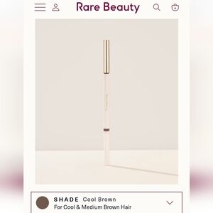 RARE BEAUTY Brow Harmony Pencil & Gel Enhancer for Defined Brows: COOL BROWN NIB